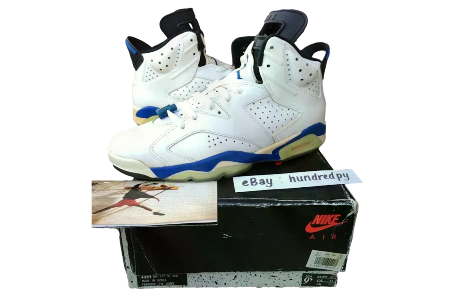 Air Jordan 6 Sport Blue White / Sport Blue