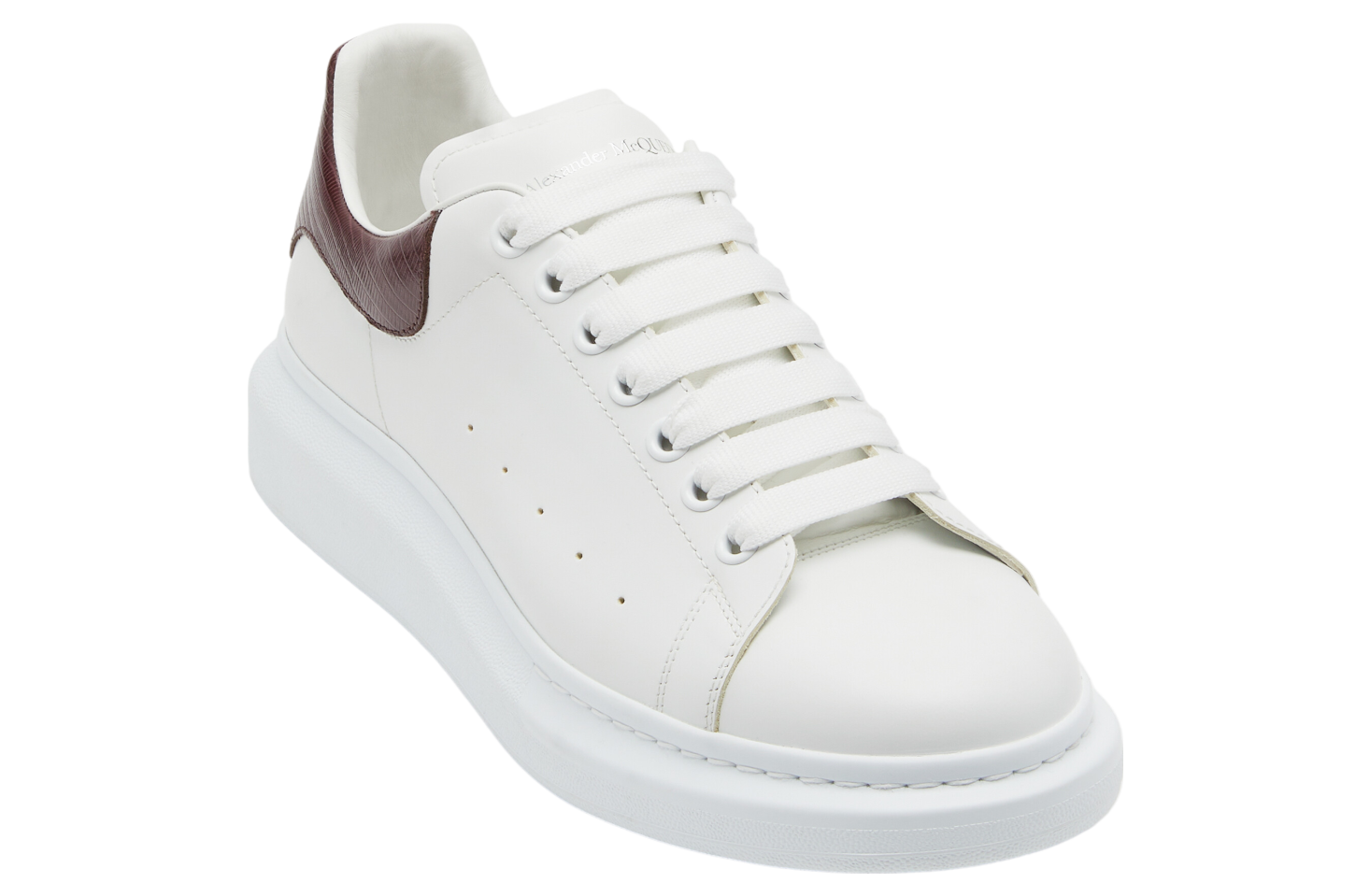 Alexander Mcqueen Oversized White / Burgundy - Jun 2024 