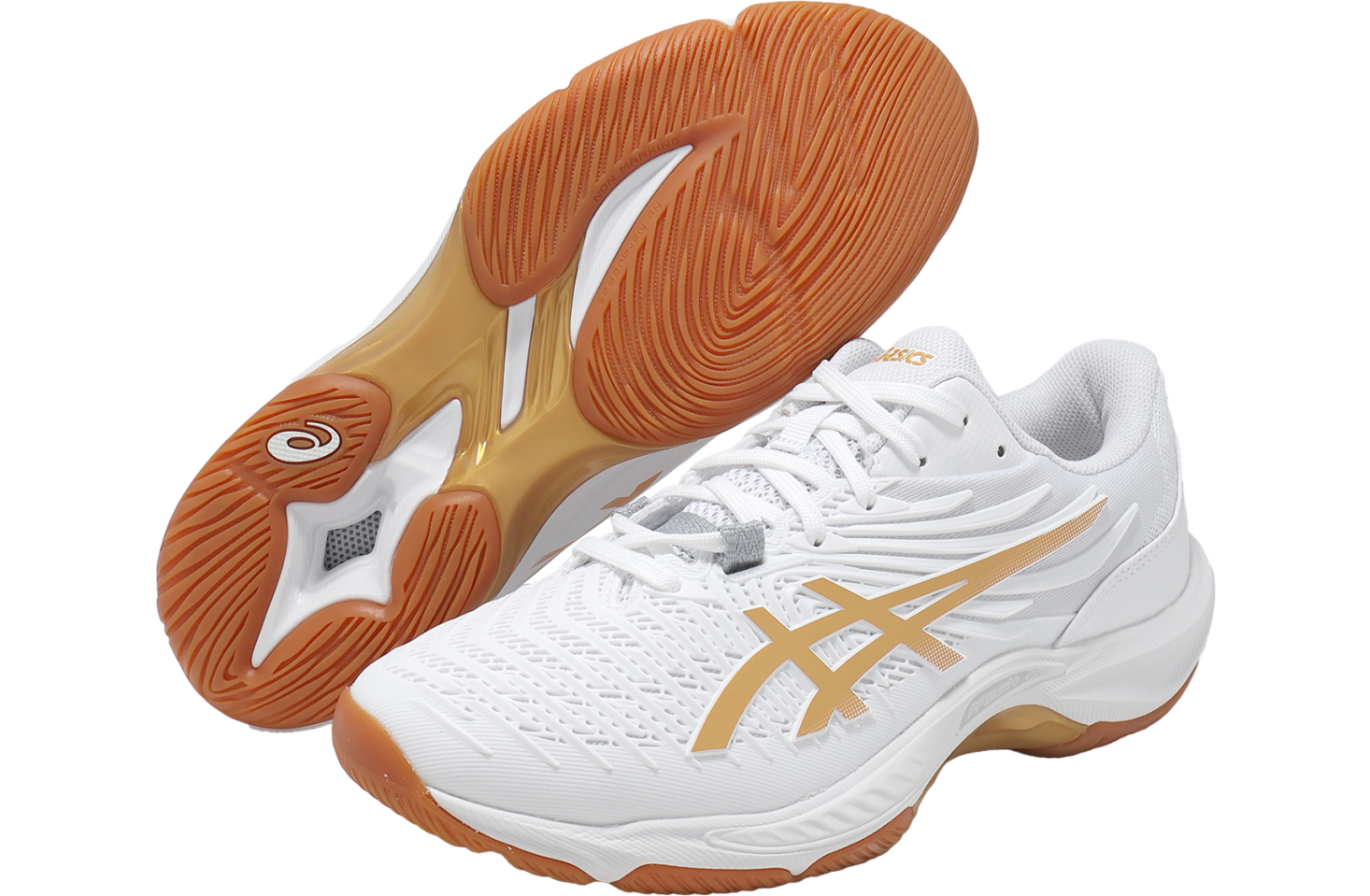 Asics Court Control FF 4 2E Wide White / Pure Gold | Kixify
