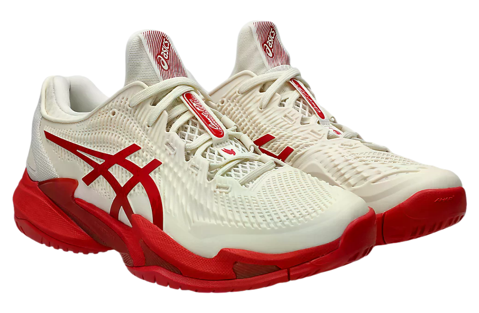 Asics Court FF 3 Novak Cream / Classic Red | KicksOnFire