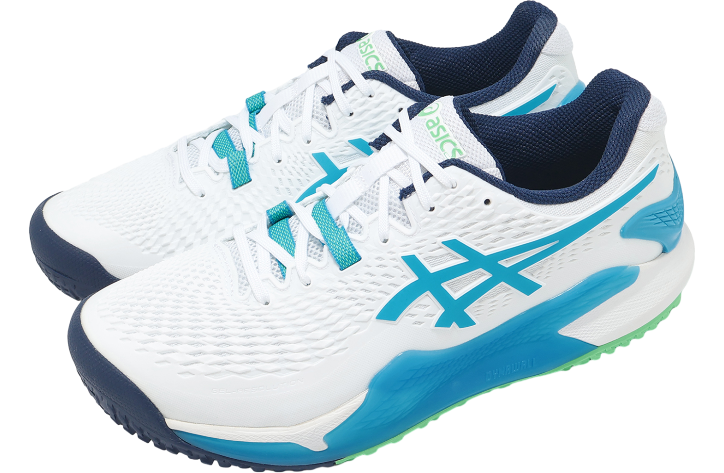 Asics GEL-Resolution 9 OC 2E Wide White / Digital Aqua - Sep 2024 ...