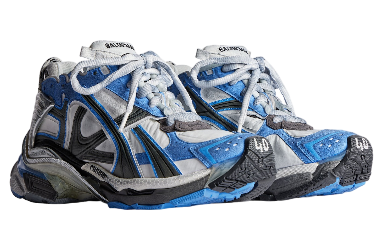 Balenciaga Runner Blue / White - Dec 2024 - 772774W3RNY4912 