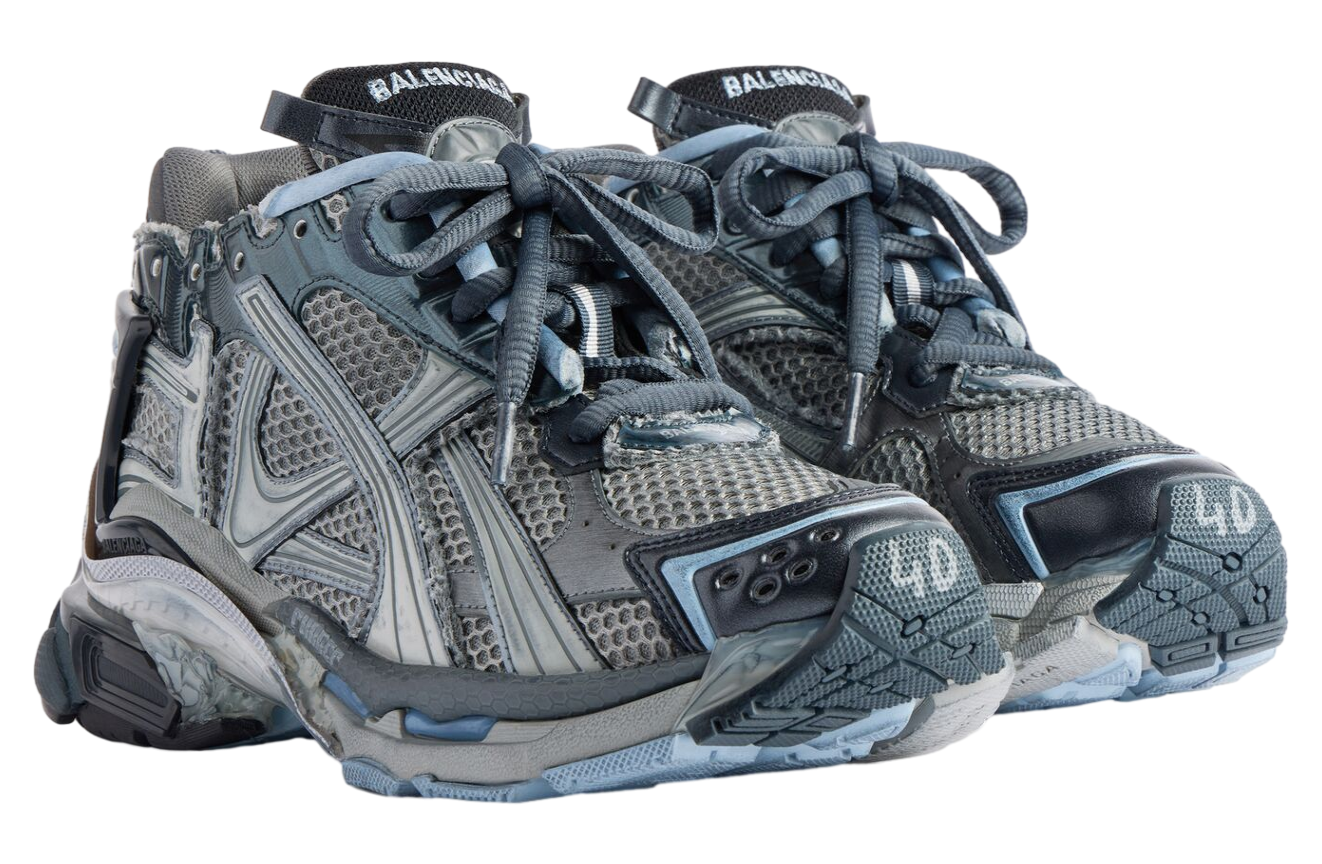 Balenciaga Runner Grey / Navy - Mar 2026 - 772774W3RMU1044 