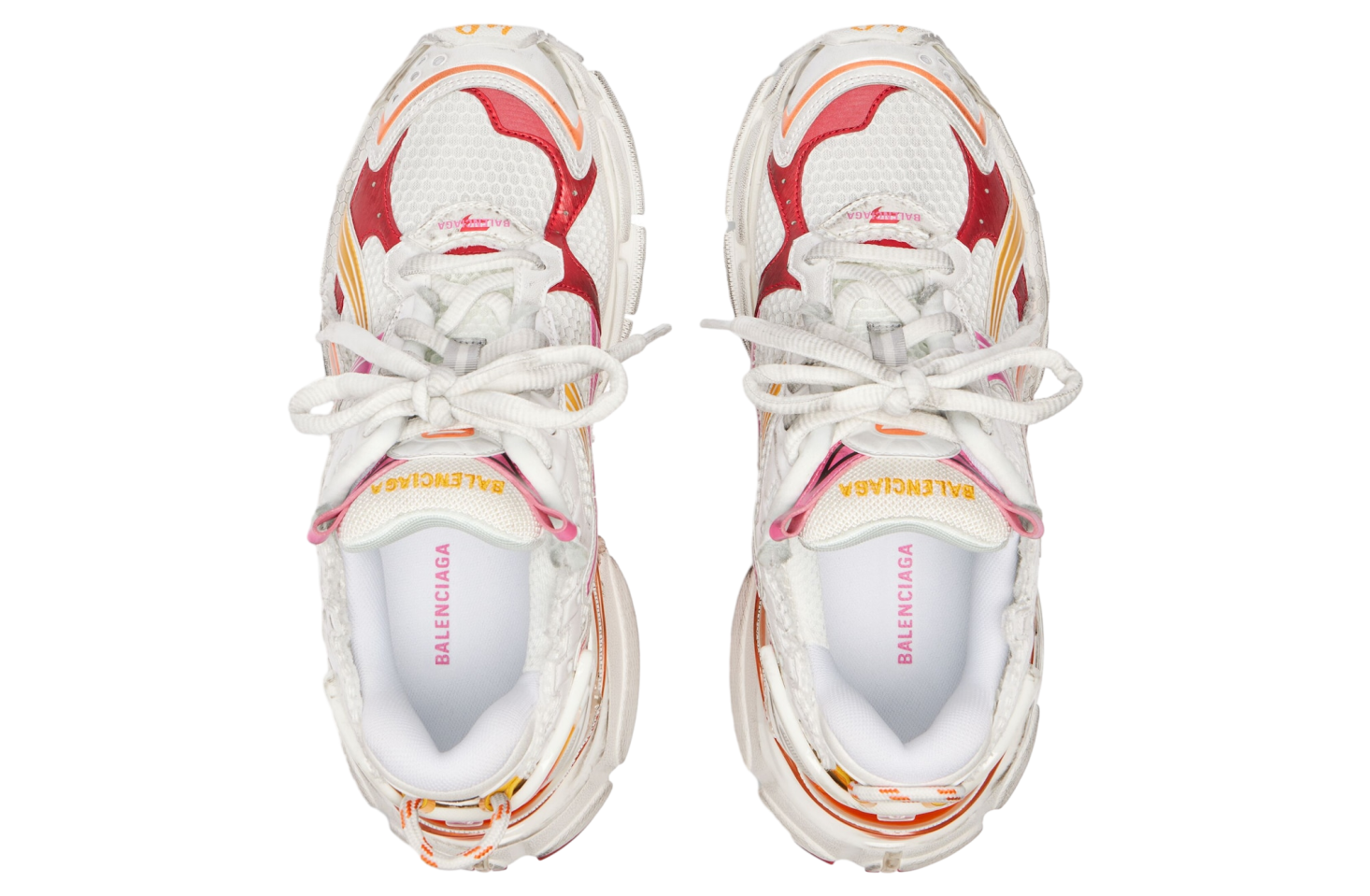 Balenciaga Runner White / Orange - Oct 2025 - 772774W3RMU9756 
