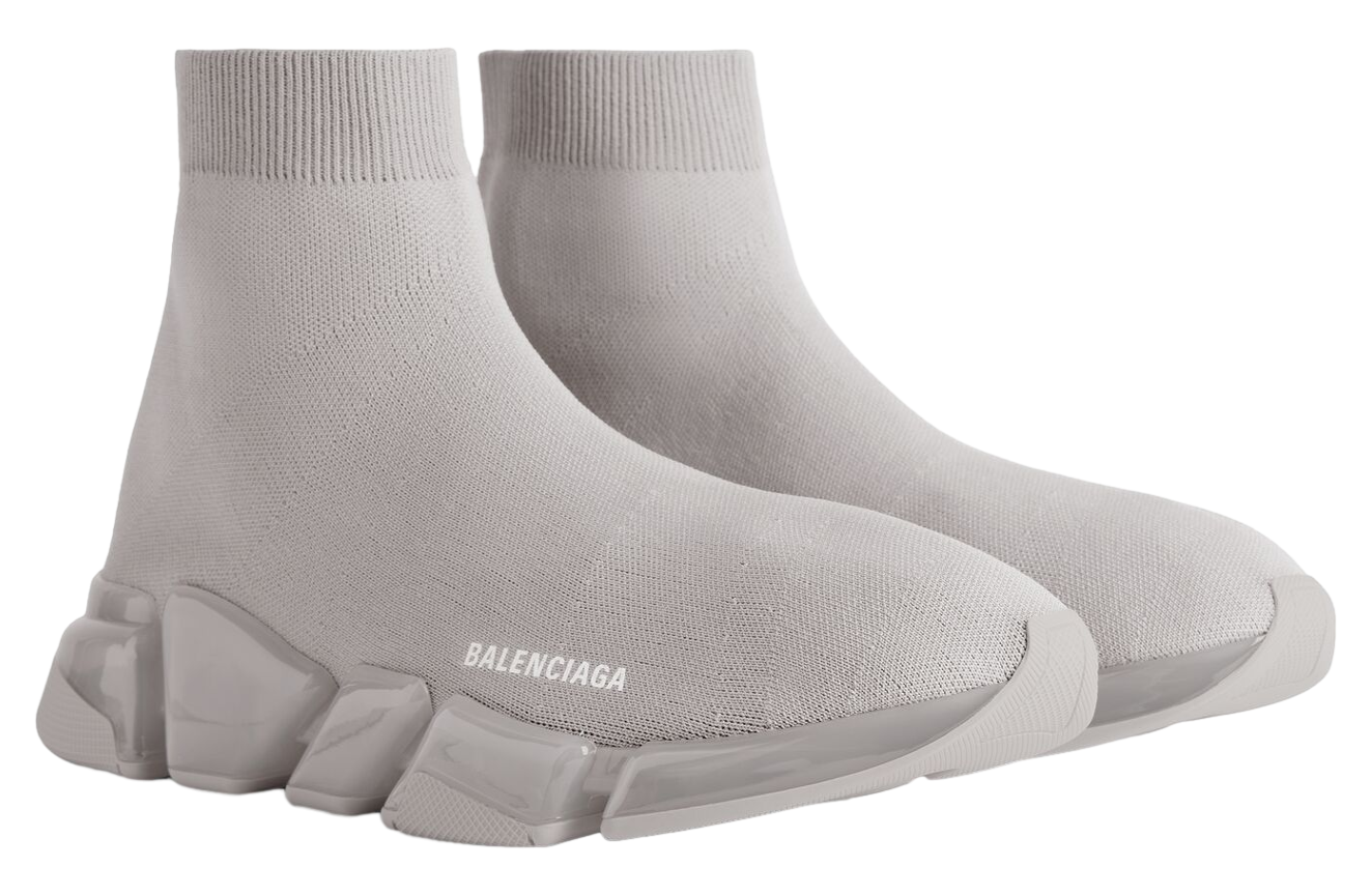 Balenciaga Speed 2.0 Full Clear Sole Recycled Knit Grey - Mar 2026 