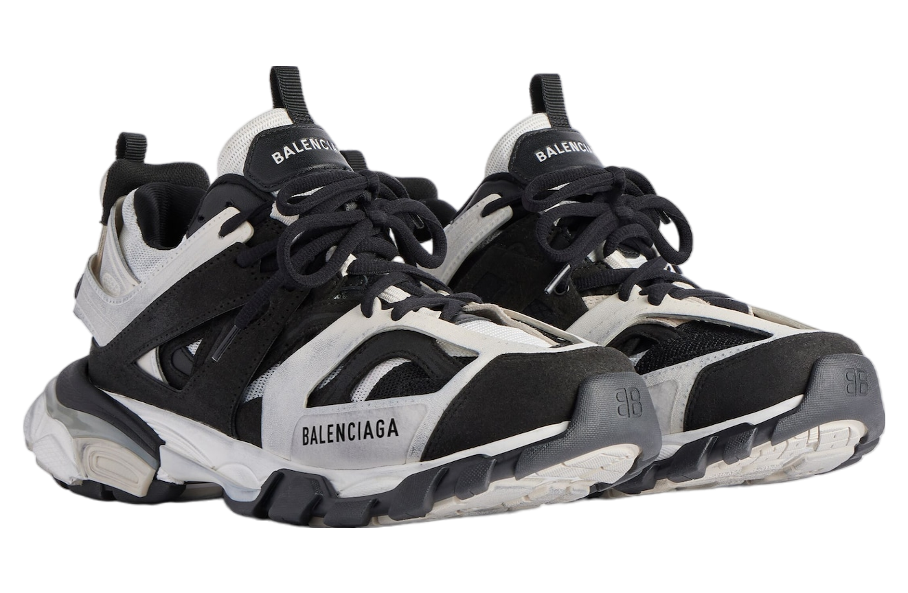 Balenciaga Chunky Track Sneakers — White, Gray, Black Balenciaga Runner white + black 9 (42) New | Mercari main image 2