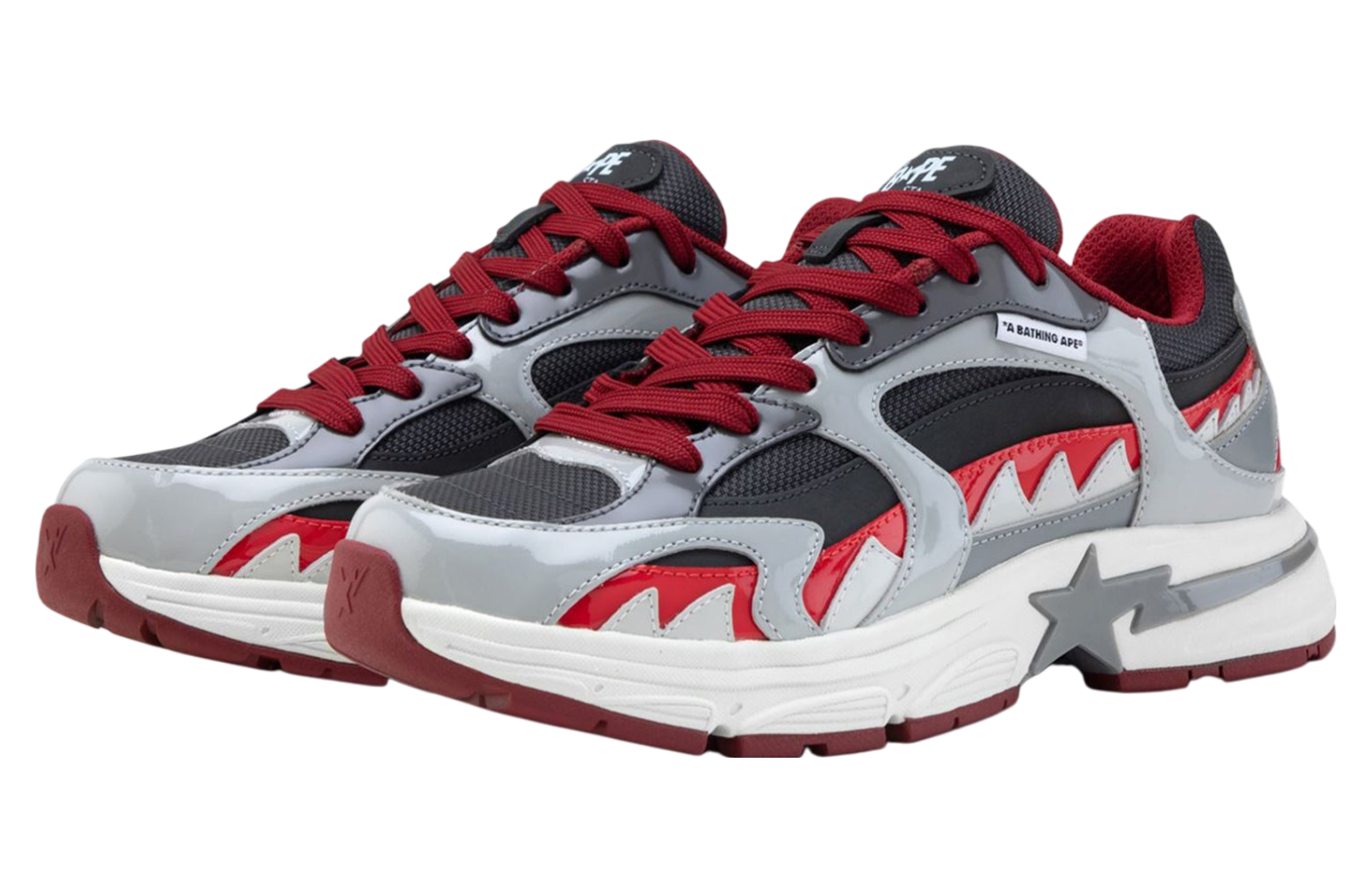 Bape Shark Sta #3 Gray / Red - Apr 2025 - 1L30-191-321-Gray 