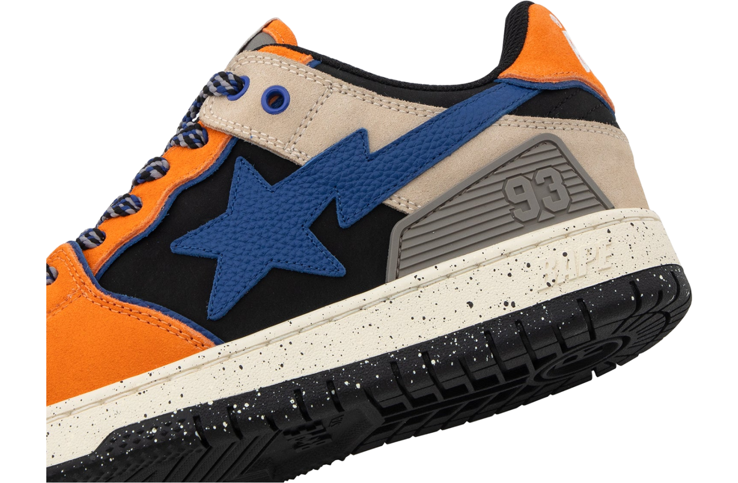 Bape Sk8 Sta #1 Orange / Blue - Oct 2025 - 1L80-191-312-Orange 