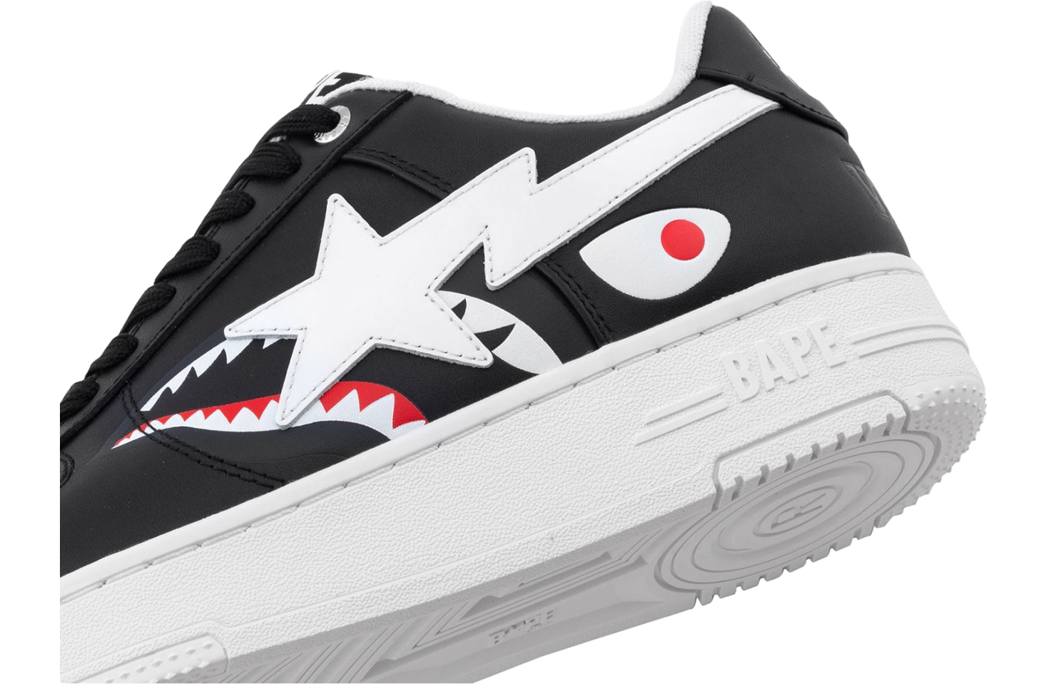 Bape Sta Shark #2 WMNS Black - Aug 2025 - 1L80-291-302-Black 