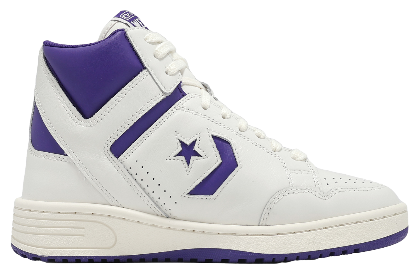 Converse Mens Weapon Mid  Mens Size 13 Vintage White Court Purple A11211C Converse Weapon Mid Leather A11211C Court | Mercari main image 4