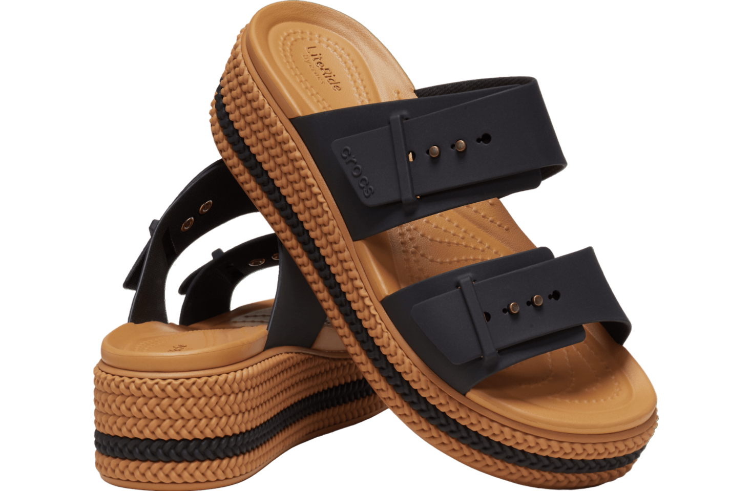 Crocs Brooklyn Woven Buckle WMNS Black - Apr 2024 - 209978-001 ...