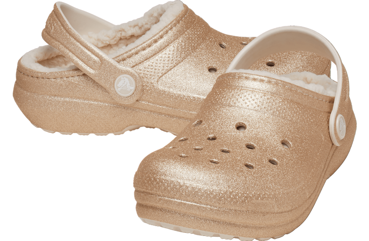 Crocs Classic Lined Glitter Clog GS Gold - Mar 2024 - 207462-710 ...