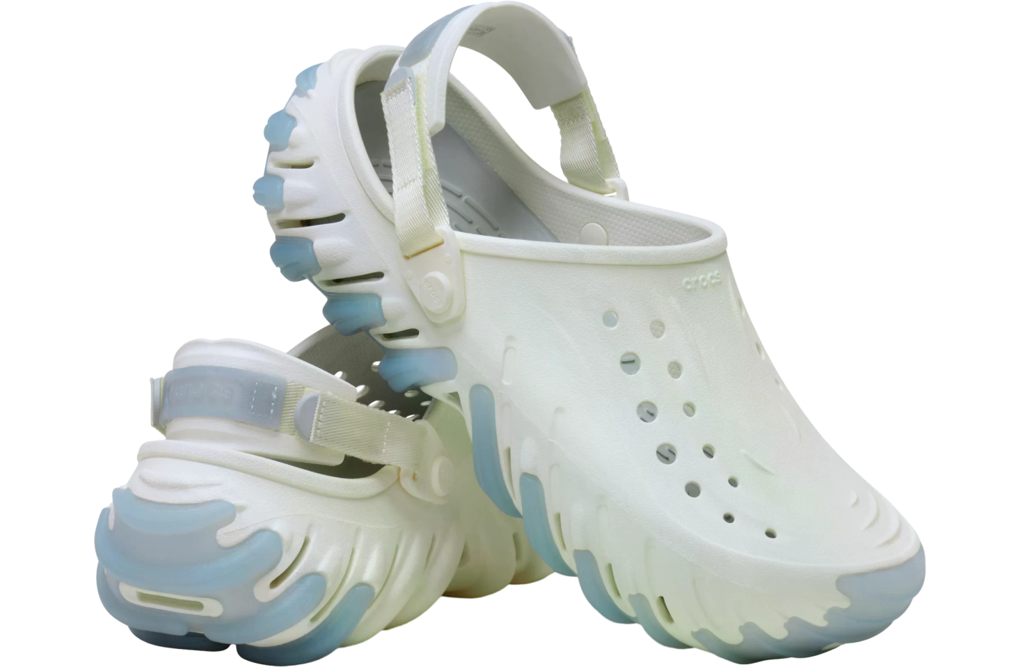 Crocs Echo Icy RO Clog Chalk - Mar 2025 - 211458-0WV - KicksOnFire.com