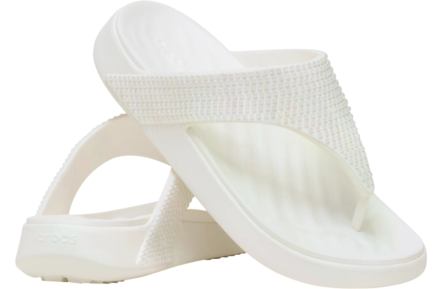 Crocs Getaway Gems Triangle Flip WMNS Chalk - Aug 2025 - 212335-0WV ...