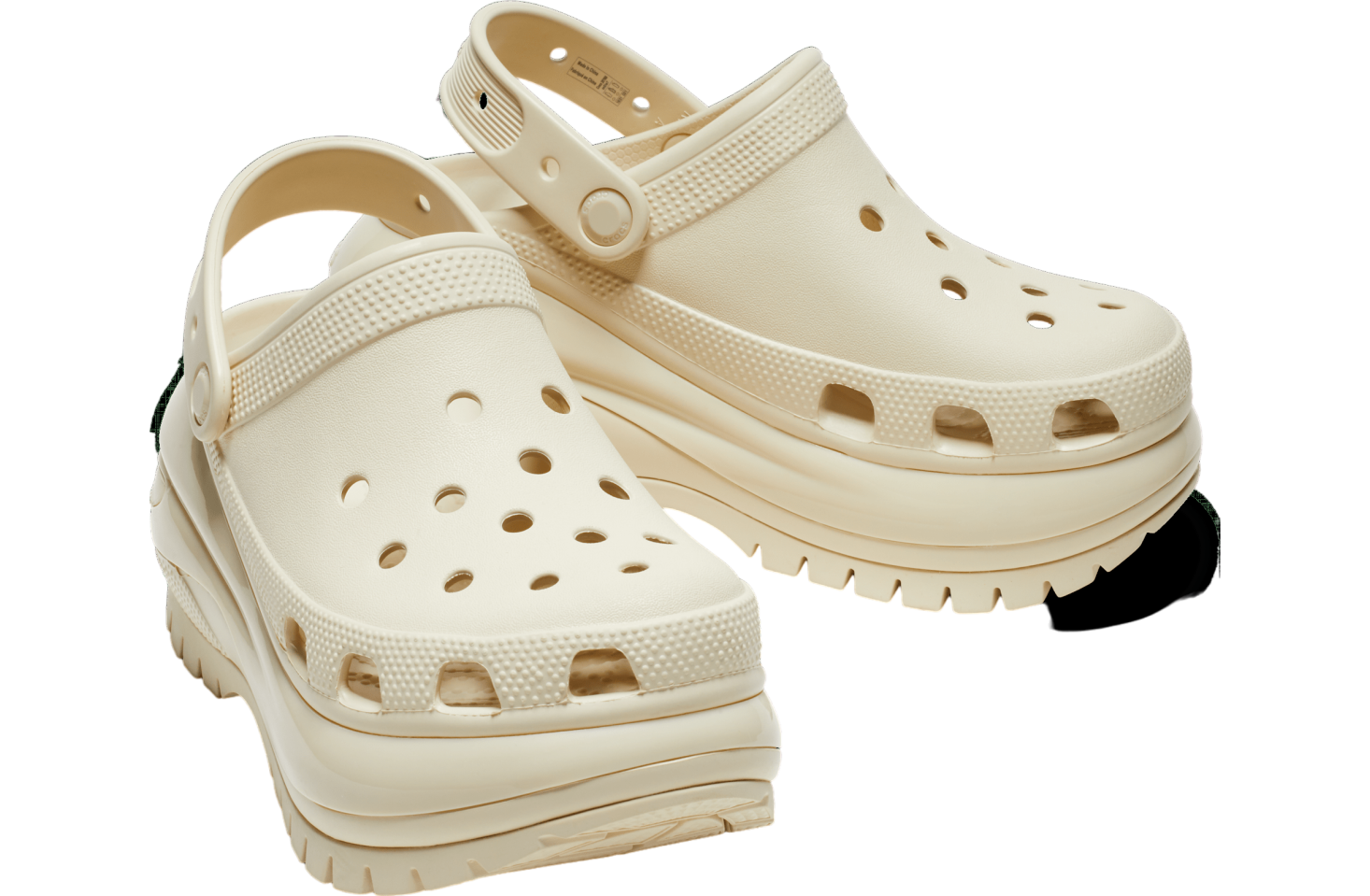 CROCS Clogs MEGA CRUSH Bone Ecru White Men’s Size 9 Women’s Size 11 Unisex Crocs Classic Mega Crush Clog Ivory Bone Men Unisex Platform  main image 3