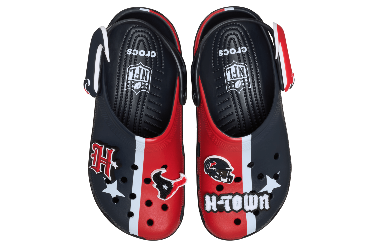 Fl Crocs Crocs Nfl Houston Texans Classic Clog Multi - Aug 2025 - 212736-90H ...
