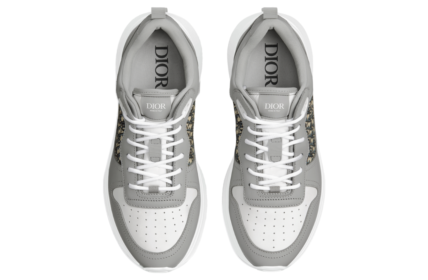 Dior B25 Runner Gray / White Smooth Calfskin | KicksOnFire