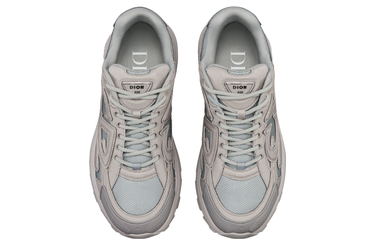 Dior x Stone Island B30 Gray Technical Mesh / Gray Dyed Cotton 