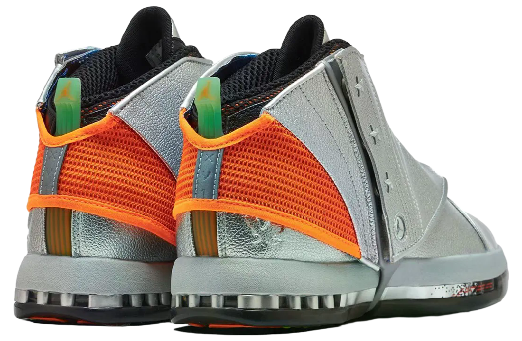 Free The Youth x Air Jordan 16 Metallic Silver / Picante Red