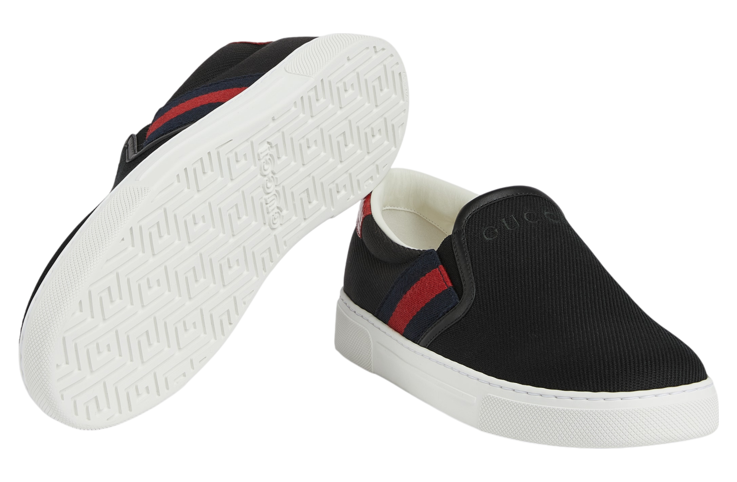Men’s Gucci ace slip on sneakers size 11 fits 12 US made in Italy Gucci Ace Slip-on Black Canvas - May 2025 - 834216FAEN81051  main image 2