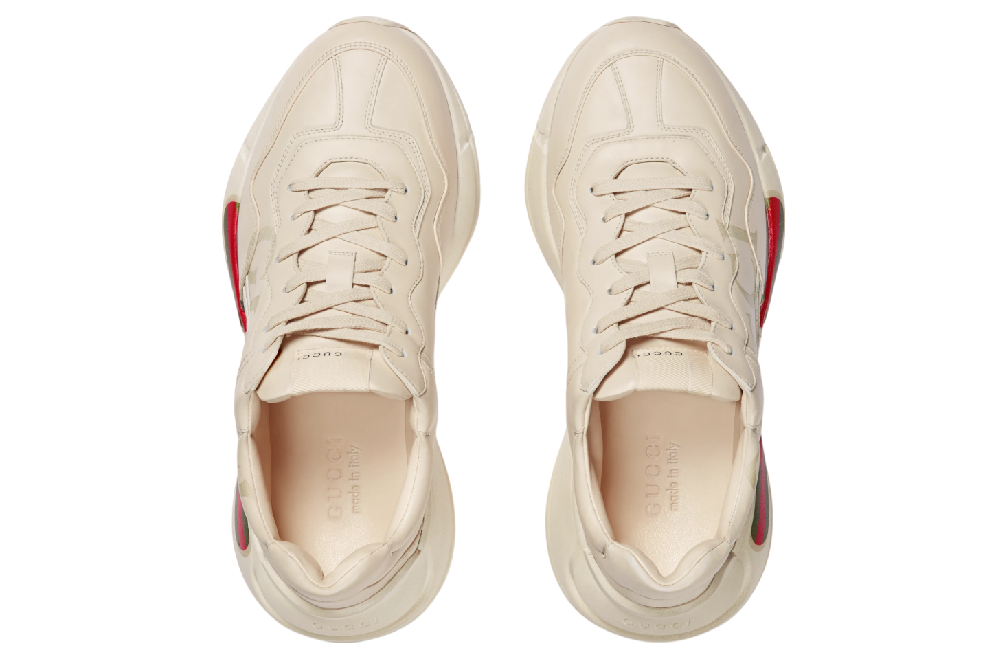 Gucci Rhyton With Gucci Logo Ivory Leather | Kixify