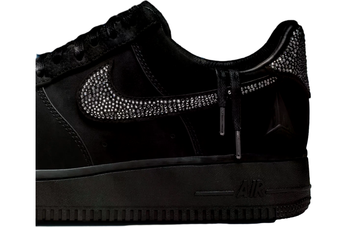 Ja Morant x Nike Air Force 1 Low Luxe Black / Metallic Silver