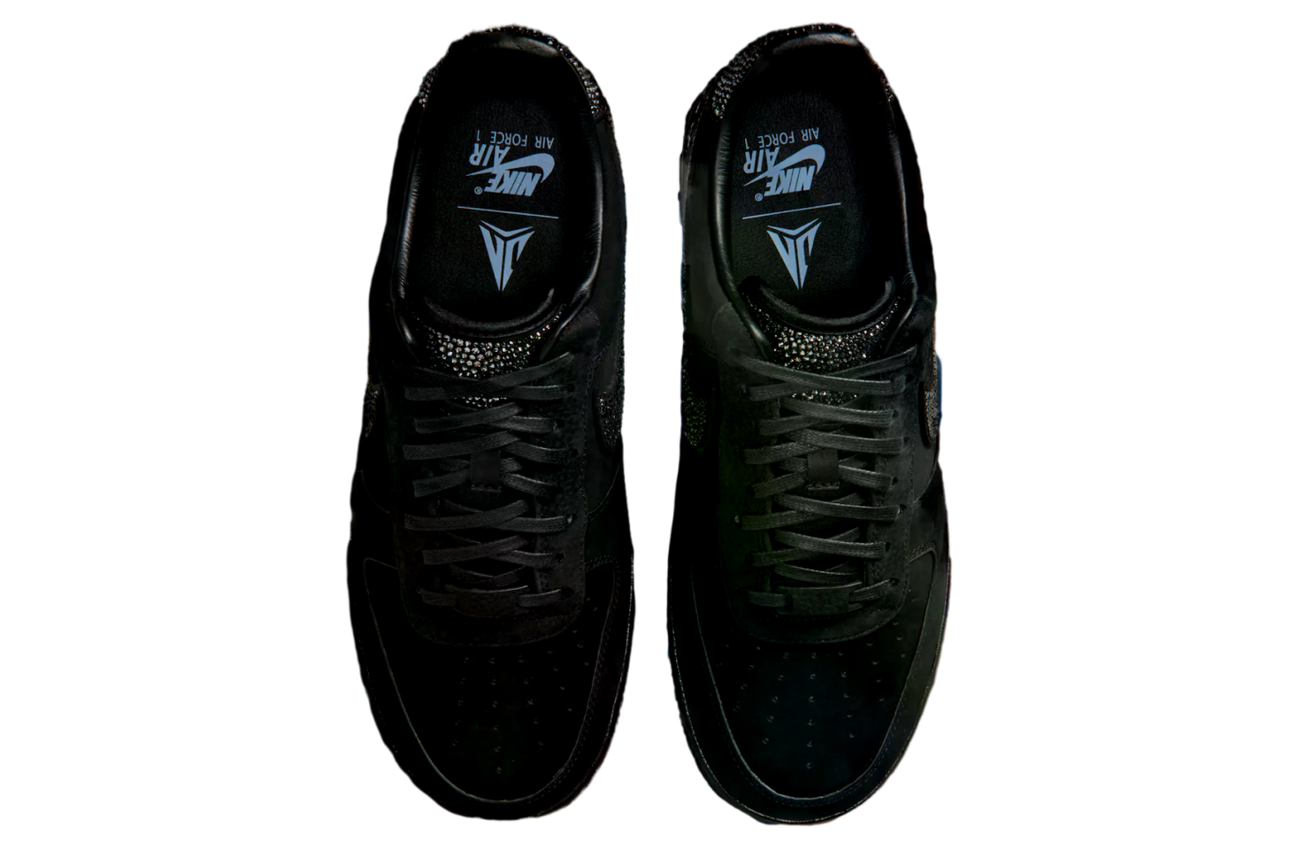 Ja Morant x Nike Air Force 1 Low Luxe Black / Metallic Silver
