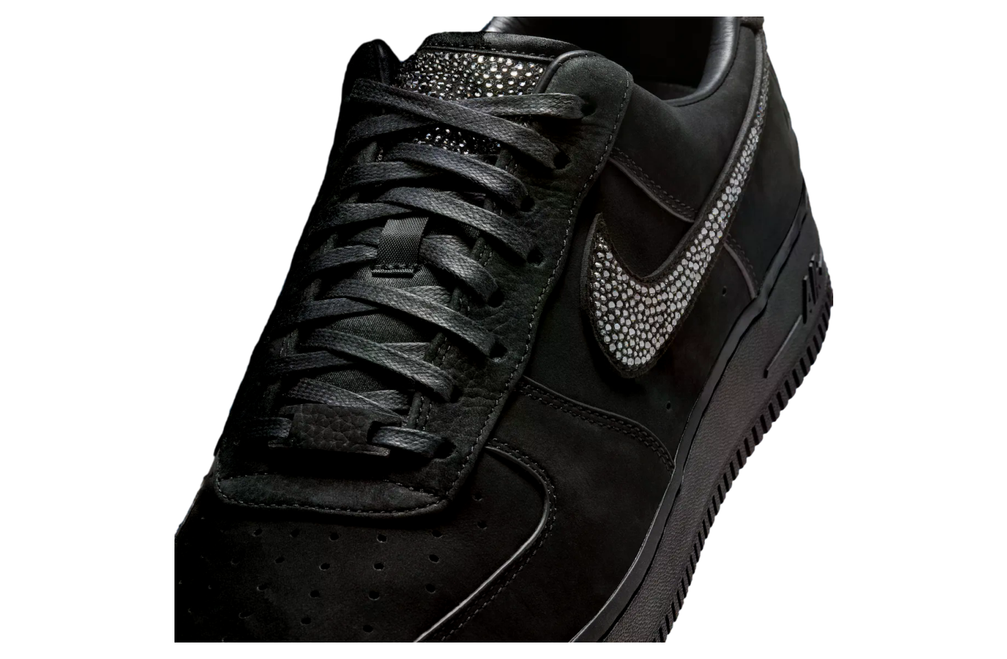 Ja Morant x Nike Air Force 1 Low Luxe Black / Metallic Silver