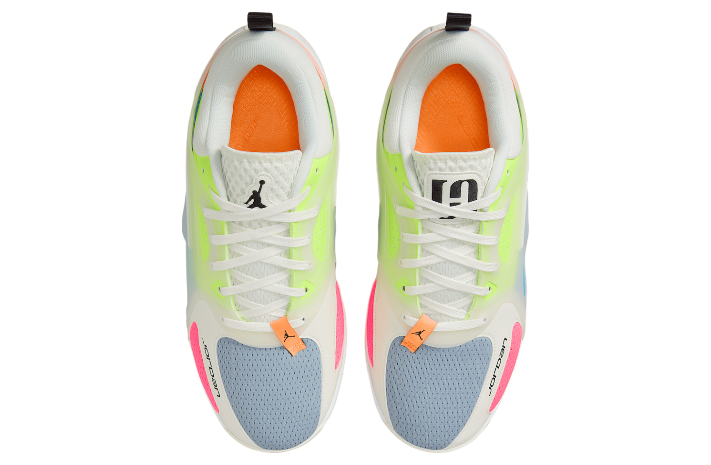 Jordan heir trainers white with Neon Orange Accents Jordan Heir goes neon. Available at #JordanManila  main image 2
