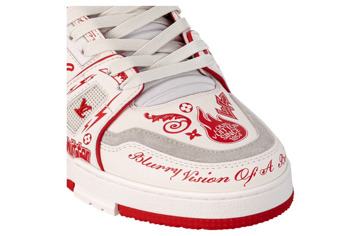 Louis Vuitton LV Trainer #54 White / Red Graffiti - Aug 2024 