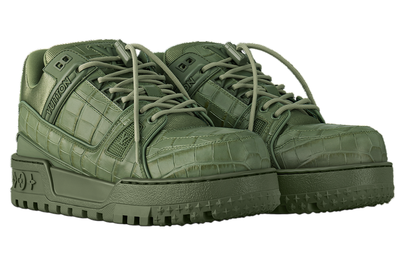 Louis Vuitton LV Trainer Maxi Khaki Green / Alligator - Aug 2024 