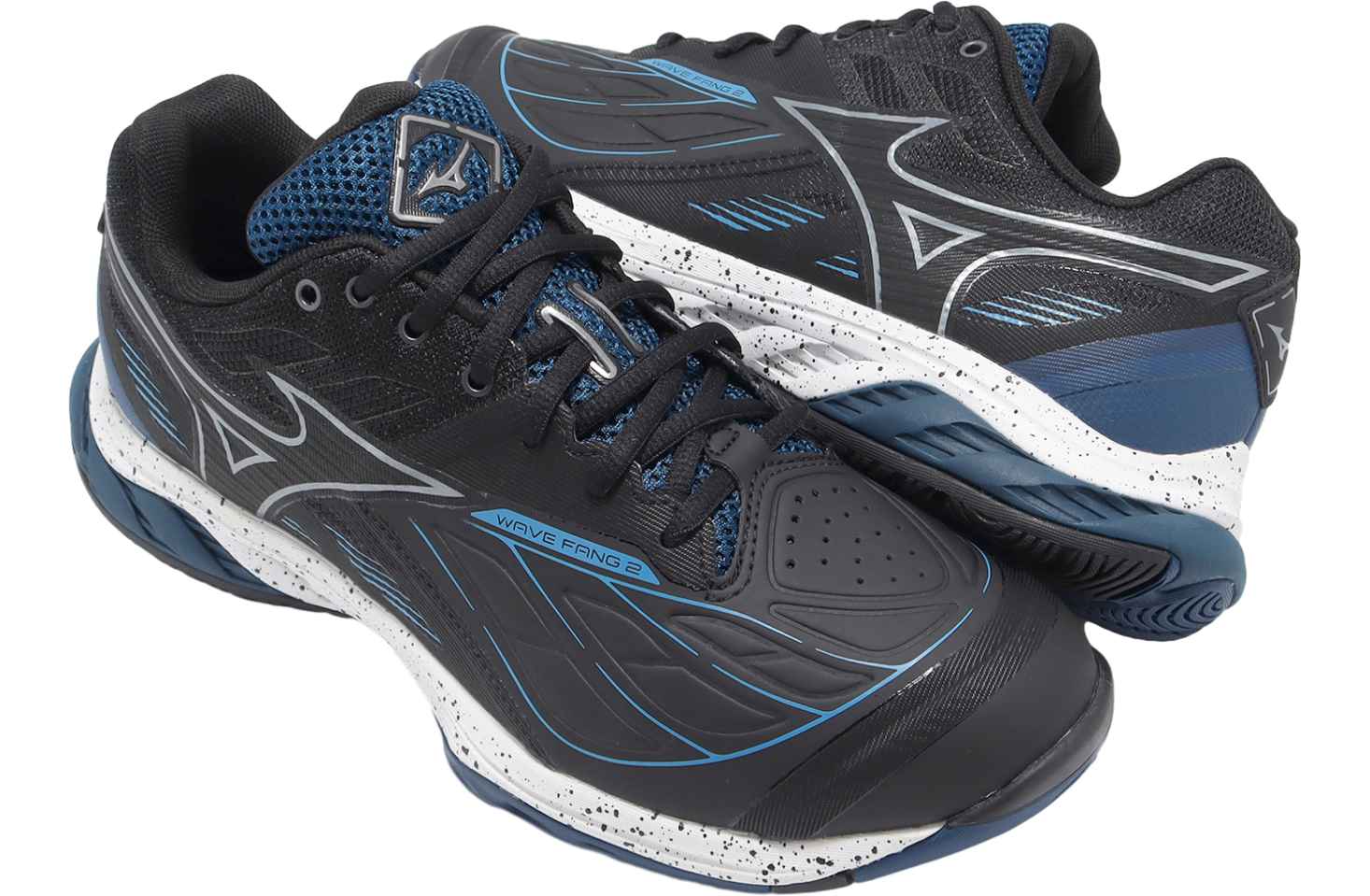 Mizuno Wave Fang 2 Wide Black / Blue | KicksOnFire
