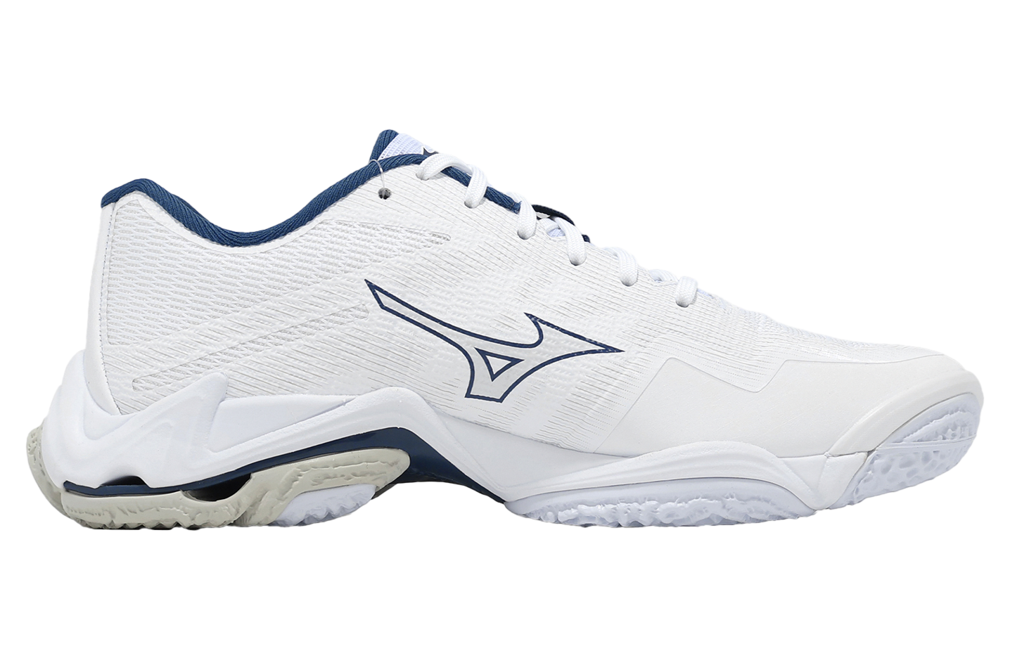 Mizuno Wave Lightning Elite White / Blue / Blue - Jan 2026 