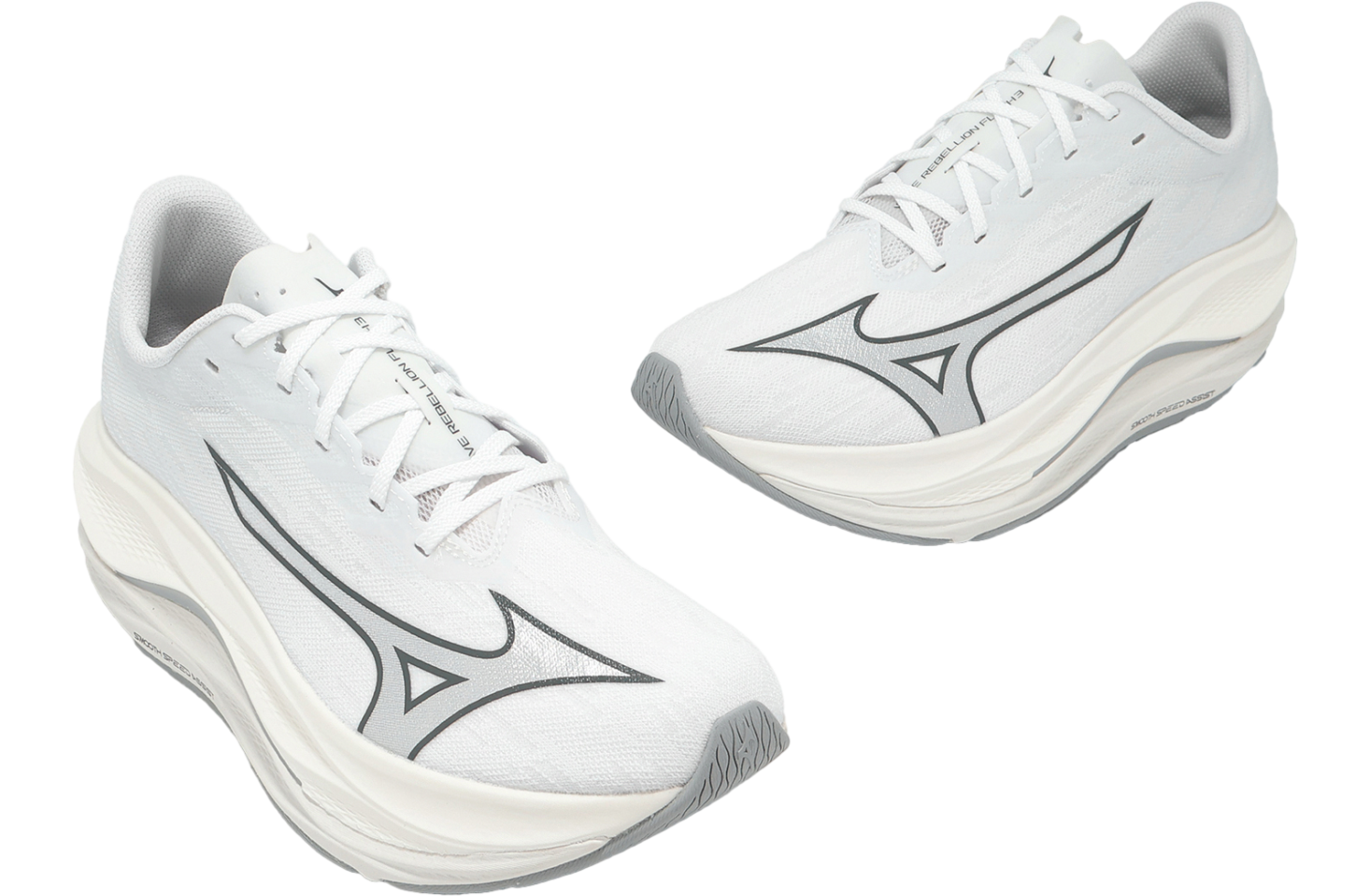 Mizuno Wave Rebellion Flash 3 White / Silver - Jan 2026 