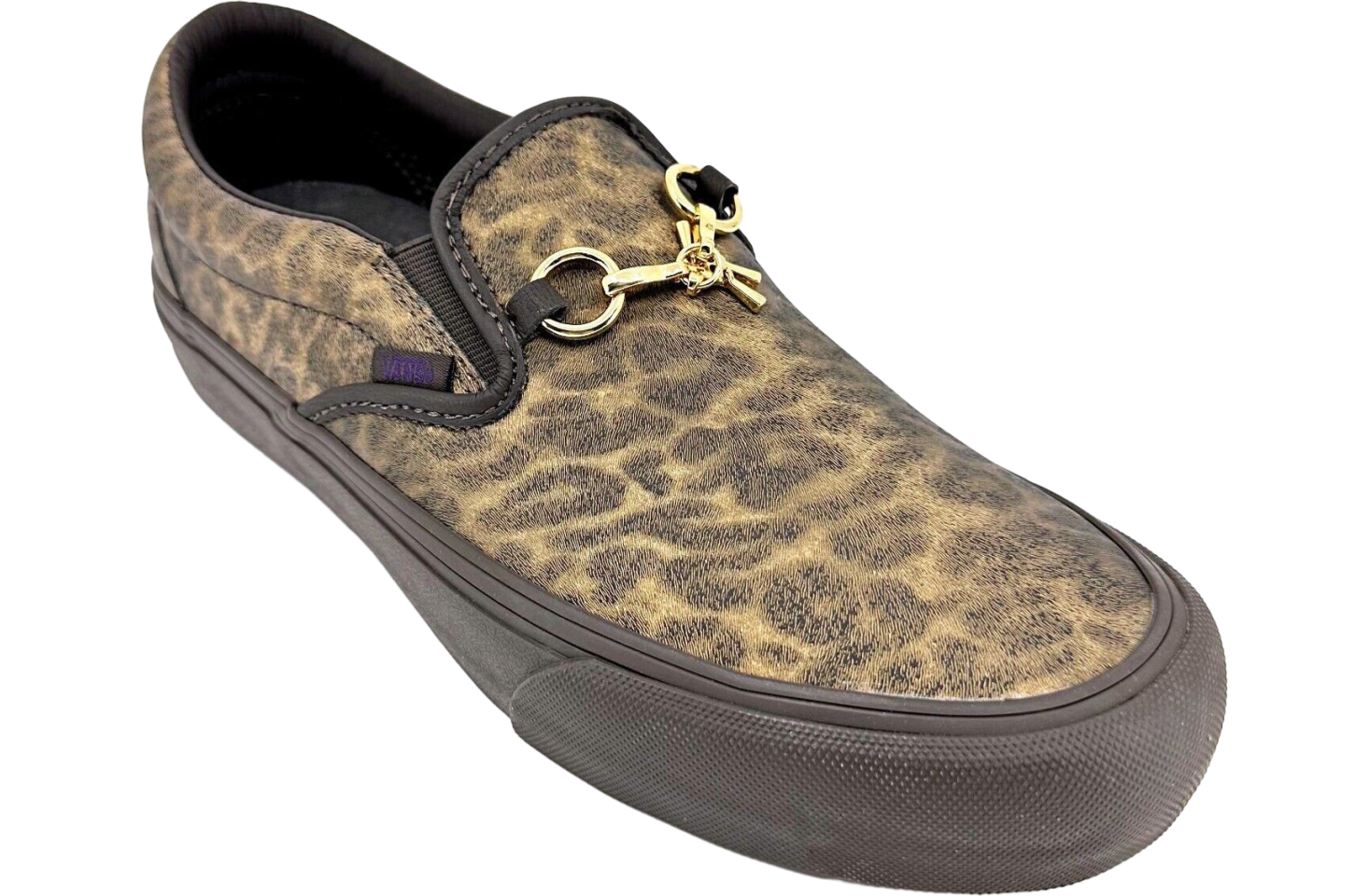 Needles x Vans Vault Classic Slip-On V Animal Print-Brown