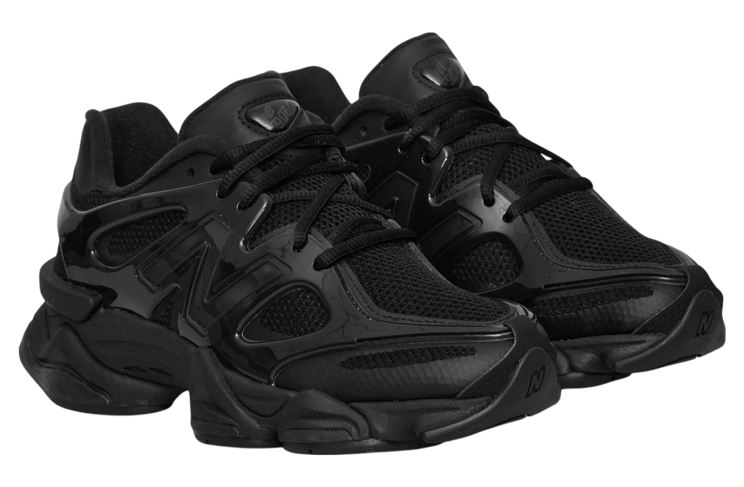 New Balance 9060 Caged Triple Black | KicksOnFire