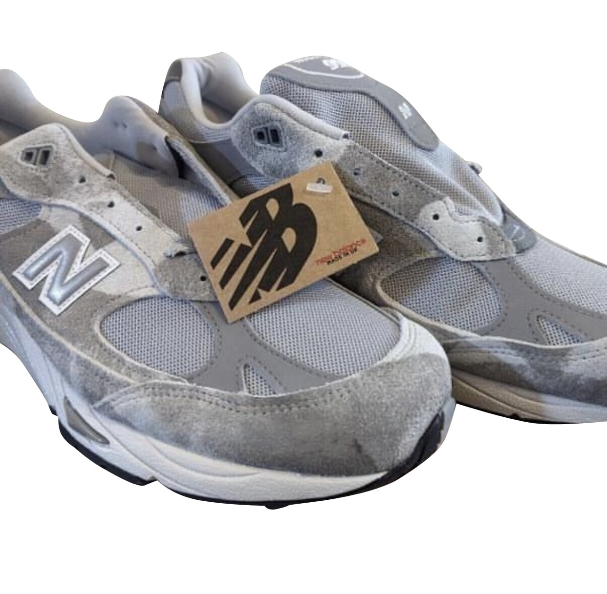 New Balance 991 Made in UK Washed Grey - Jul 2023 - M991PRT 