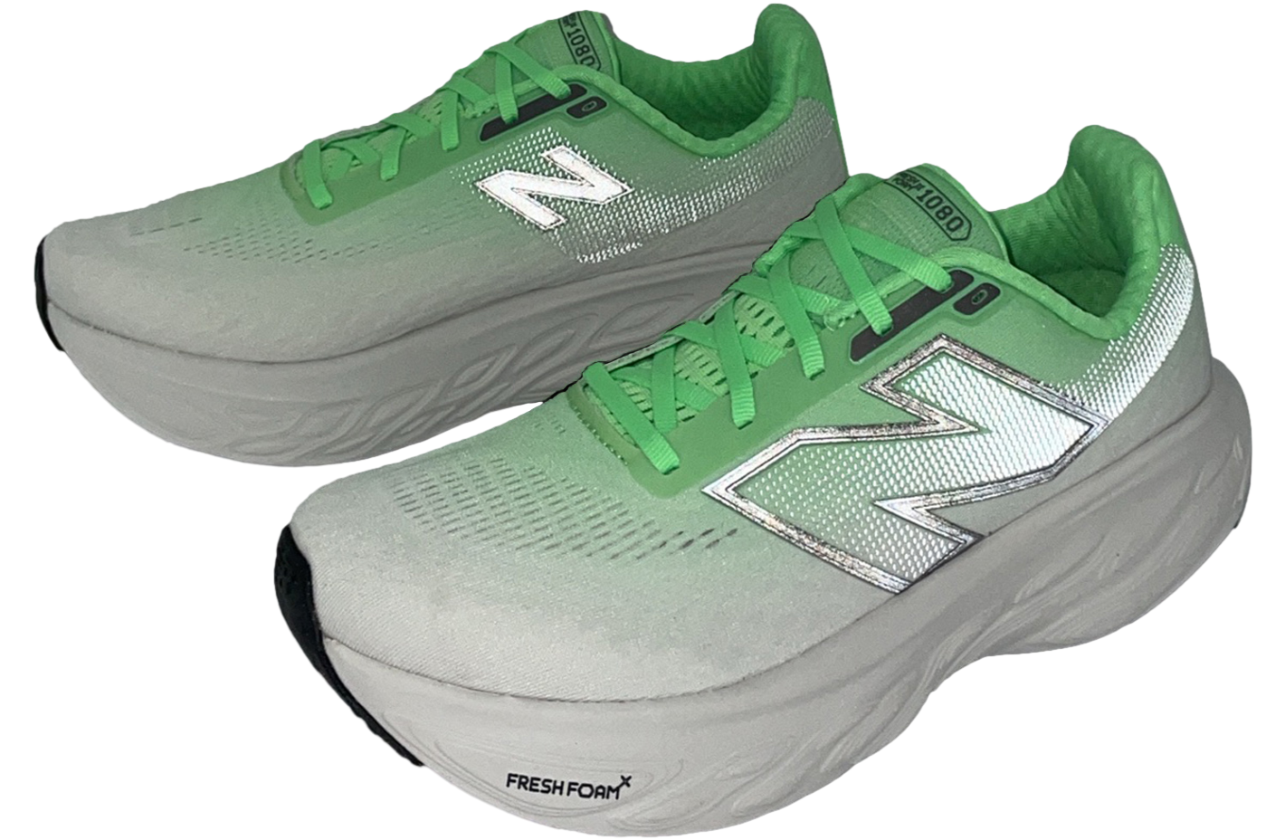 New Balance Fresh Foam X 1080 V14 2E Wide White / Green | Kixify