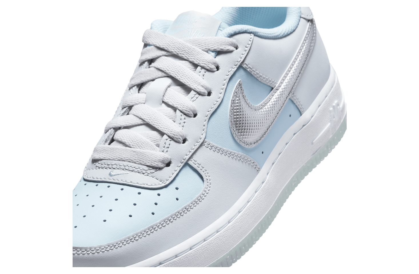 Nike Air Force 1 GS Pure Platinum / Glacier Blue | Kixify