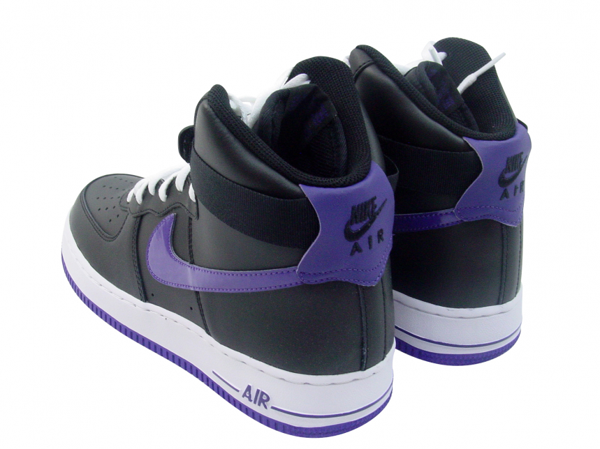 Nike Air Force 1 High - Black / Court Purple