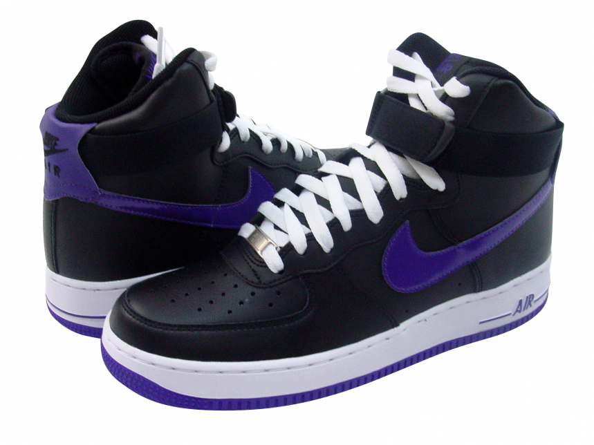 Nike Air Force 1 High - Black / Court Purple