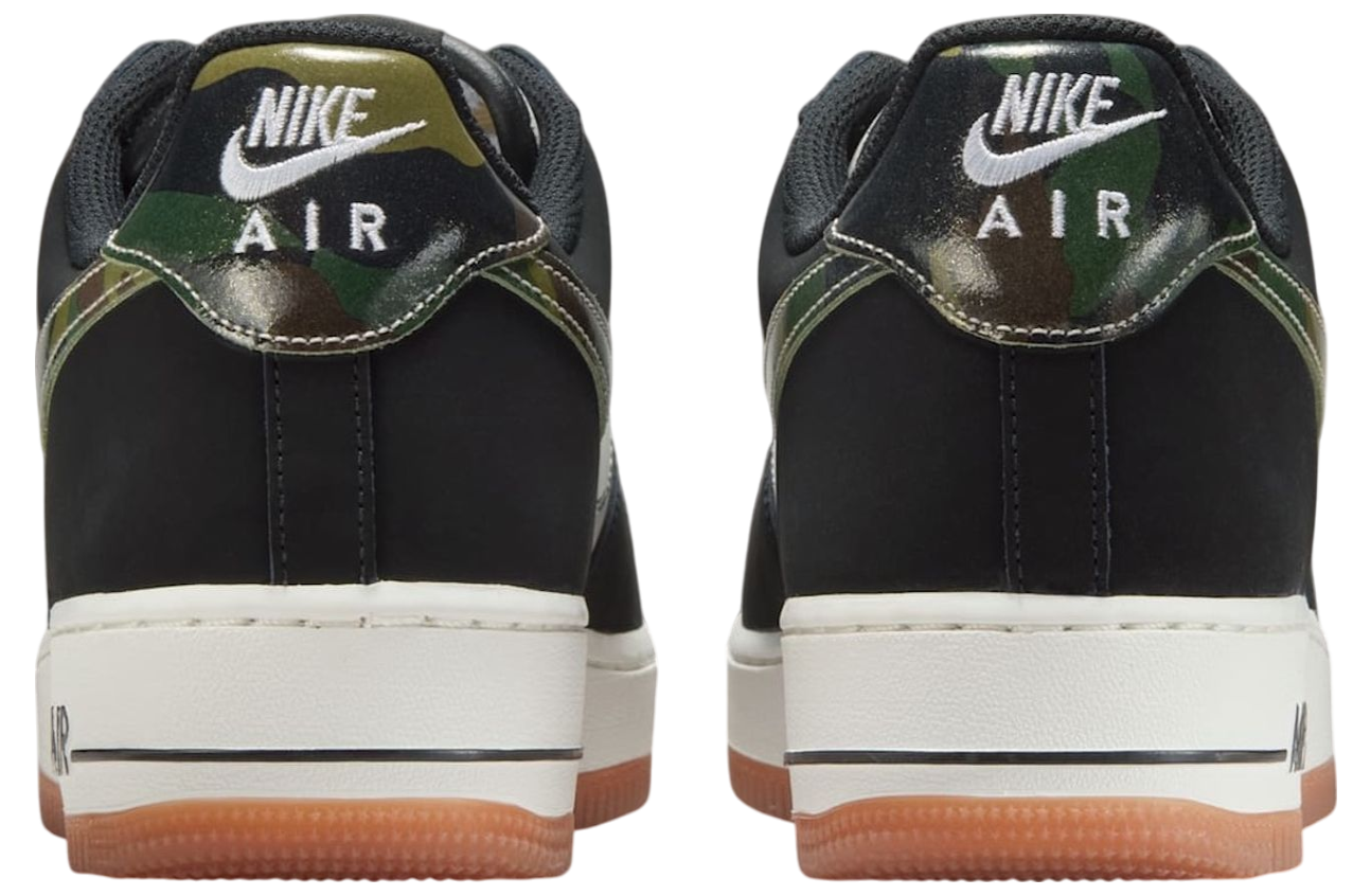 Nike Air Force 1 Low Black Camo Swooshes - Jul 2025 - HQ1967-100 