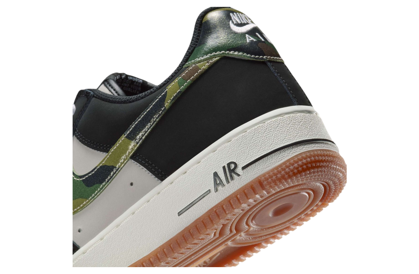 Nike Air Force 1 Low Black Camo Swooshes - Jul 2025 - HQ1967-100 