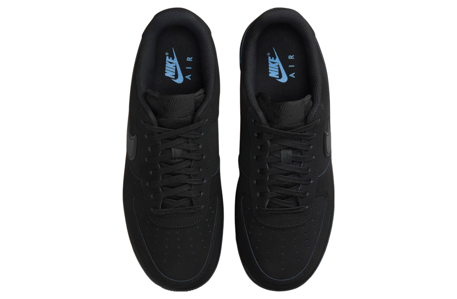 Nike Air Force 1 Low Black / University Blue - Mar 2025 - HV6223 