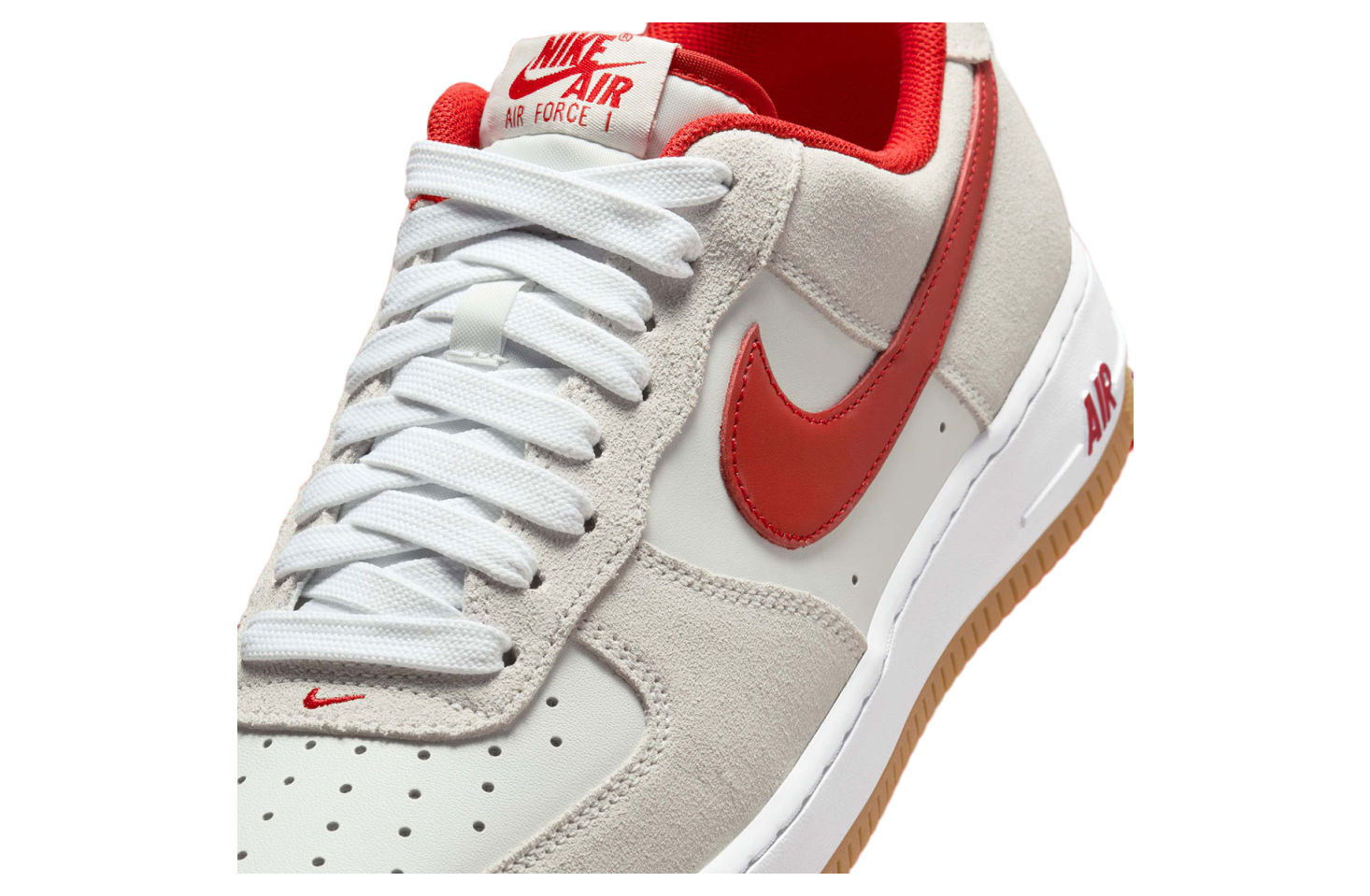 Nike Air Force 1 Low Summit White / Varsity Red | Kixify