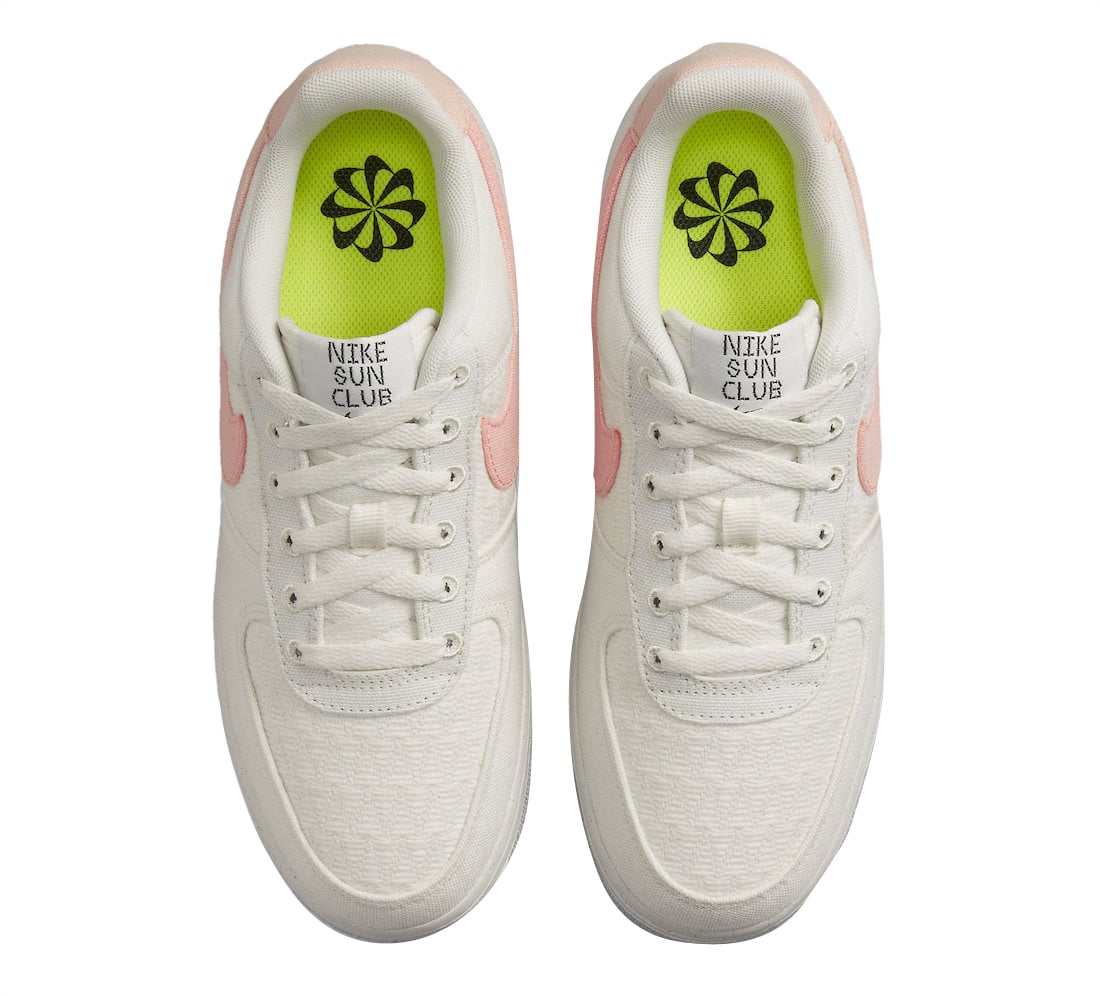 Nike Air Force 1 Low Sun Club White Pink - May 2022 - DJ9944-100