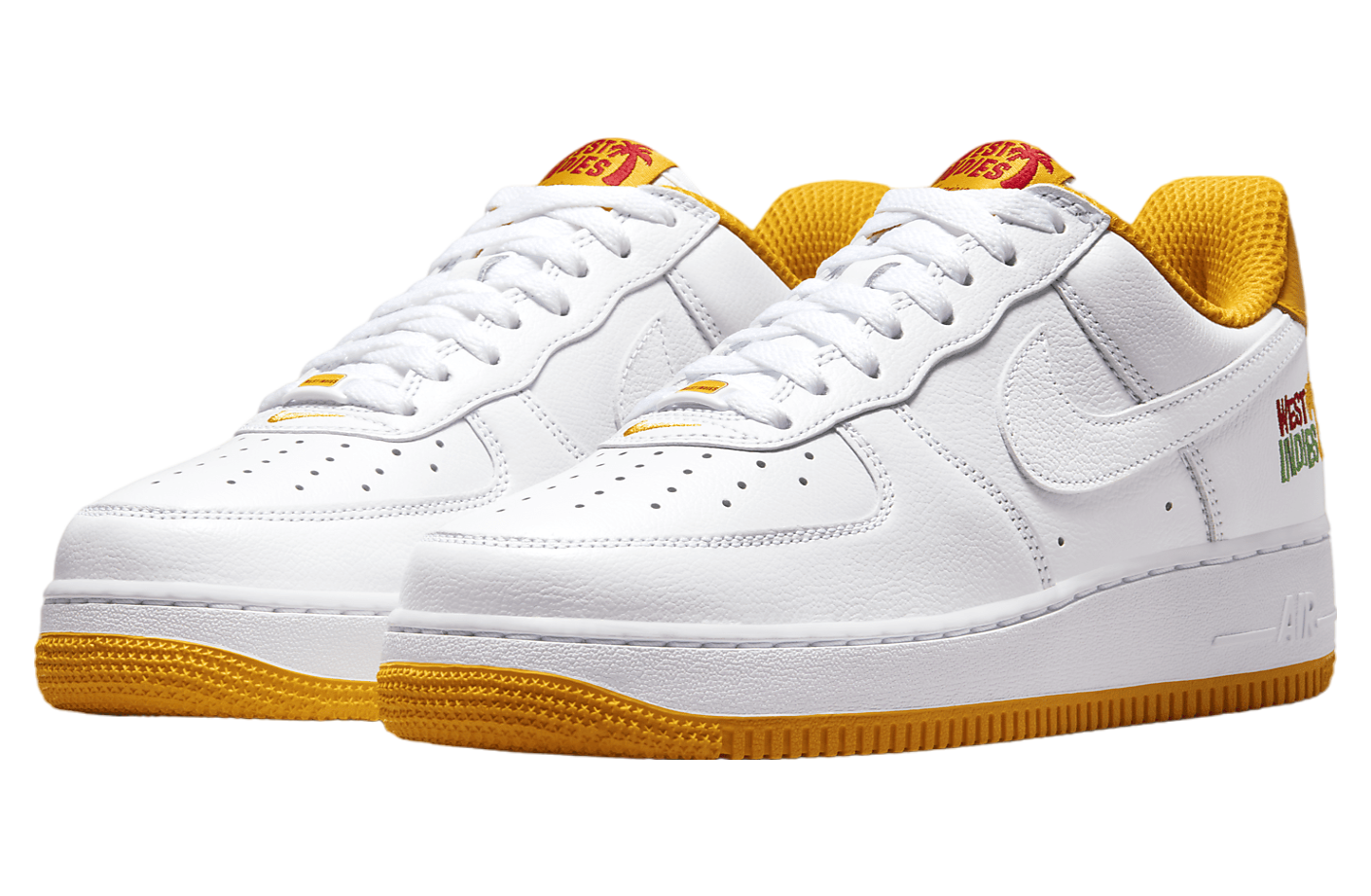 Nike Air Force 1 Low West Indies White Yellow - Aug 2023 - DX1156 