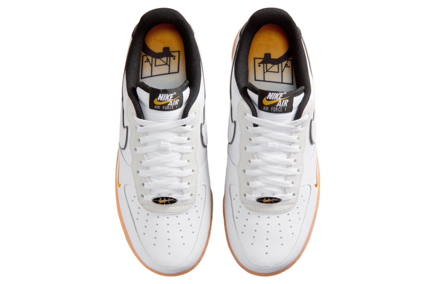 Nike Low Top Sneakers in Beige, White & Black with Orange Logo Nike Air Max 270 Men main image 3
