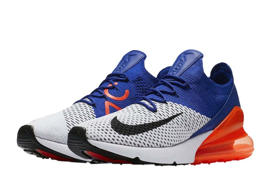 Nike Air Max 270 Flyknit Racer Blue Total Crimson