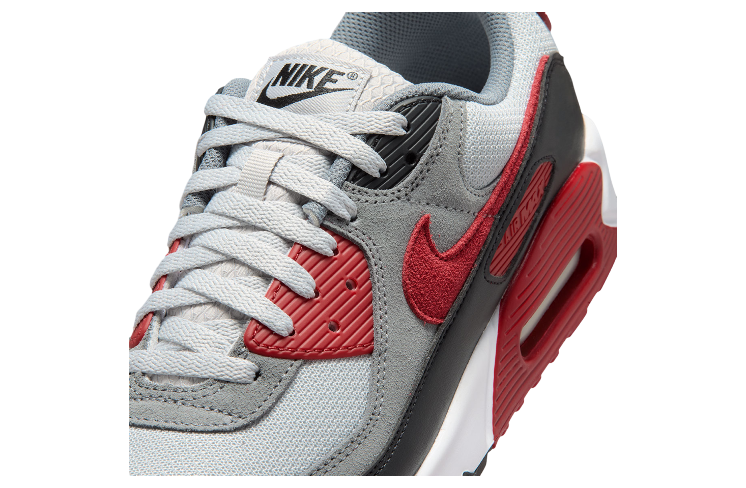Nike Air Max 90 Grey / Tough Red